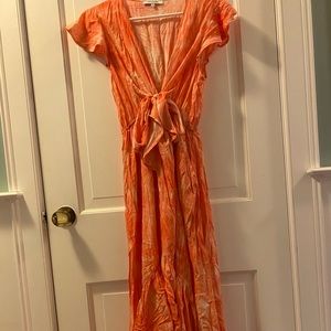 ORANGE MAXI DRESS